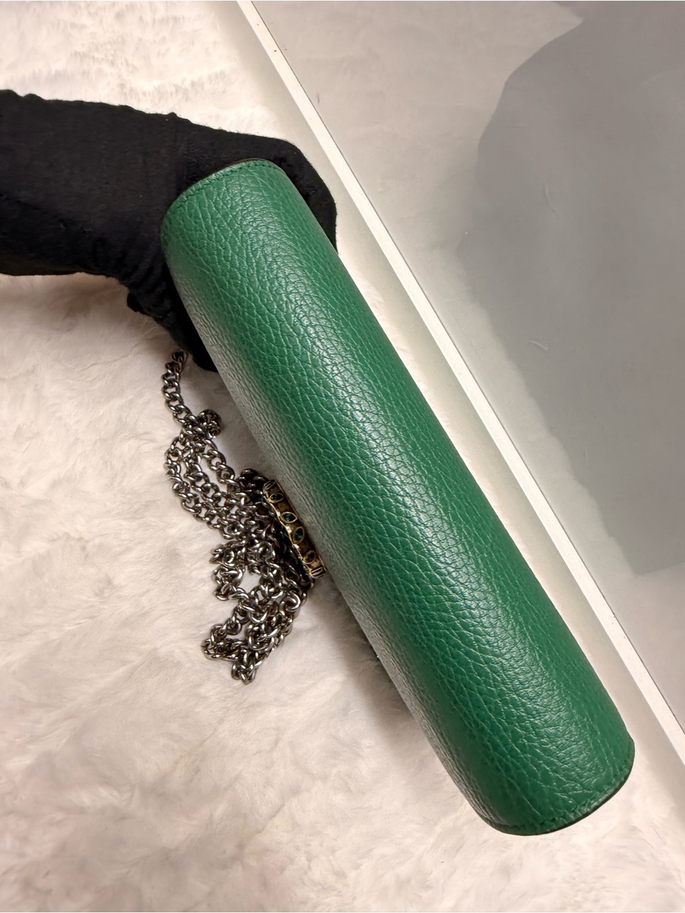 GUCCI-401231 2067 Green Dionysus Shoulder Bag - Picture 14 of 14